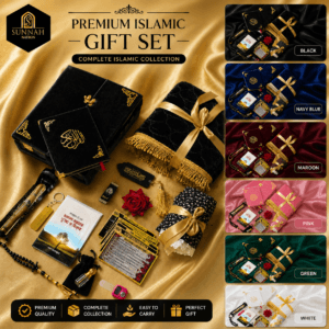 3.1 Upgrade (Sister Edition) Premium Velvet Islamic Gift Package – Best Selling Luxury Quran, Prayer Mat & Hijab Combo