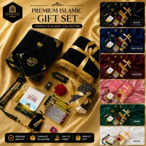 3.1 Upgrade (Sister Edition) Premium Velvet Islamic Gift Package – Best Selling Luxury Quran, Prayer Mat & Hijab Combo