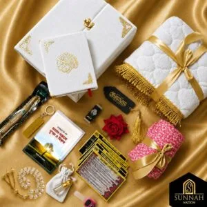 3.1 Upgrade (Sister Edition) Premium Velvet Islamic Gift Package – Best Selling Luxury Quran, Prayer Mat & Hijab Combo
