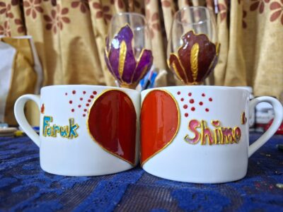Painted mug